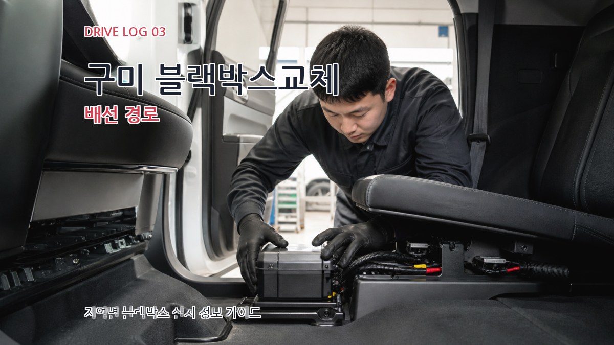 구미 블랙박스교체 배선 경로