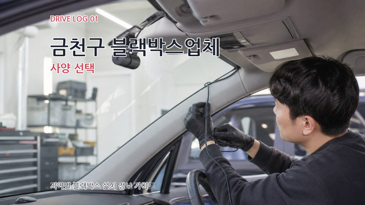 금천구 블랙박스업체 사양 선택