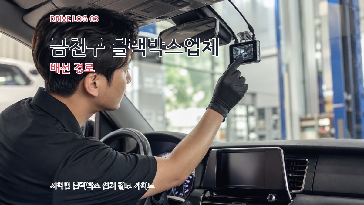 금천구 블랙박스업체 배선 경로