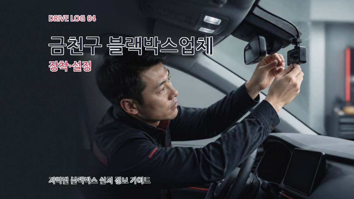 금천구 블랙박스업체 장착·설정
