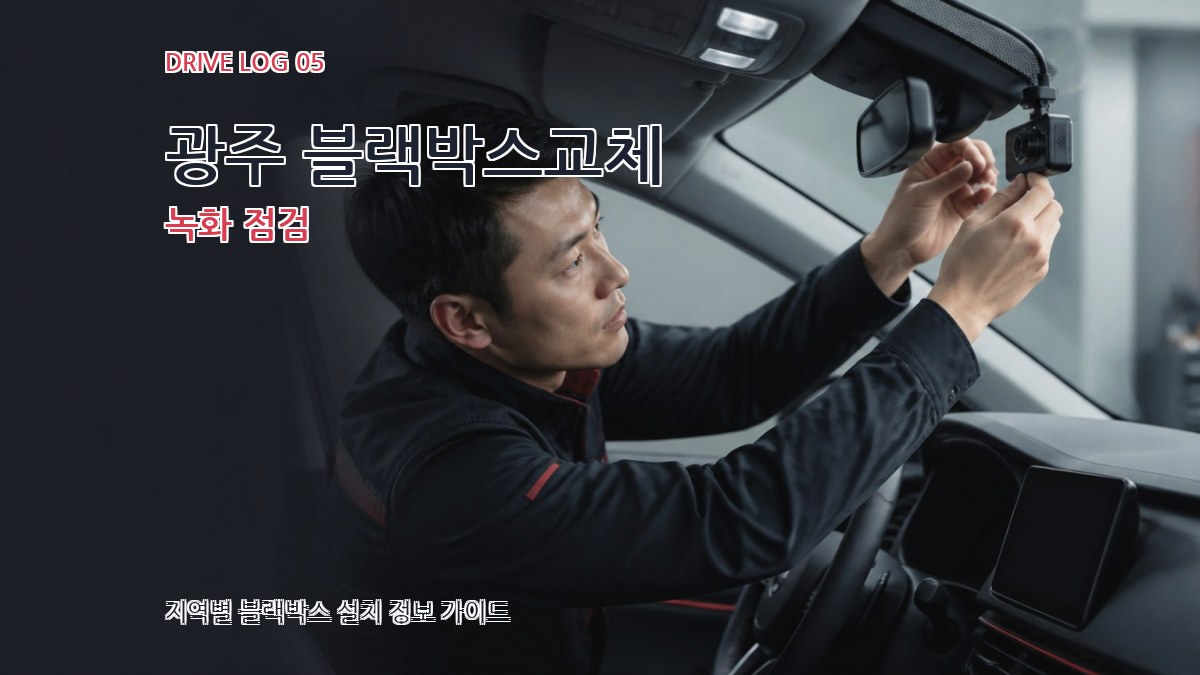 광주 블랙박스교체 녹화 점검