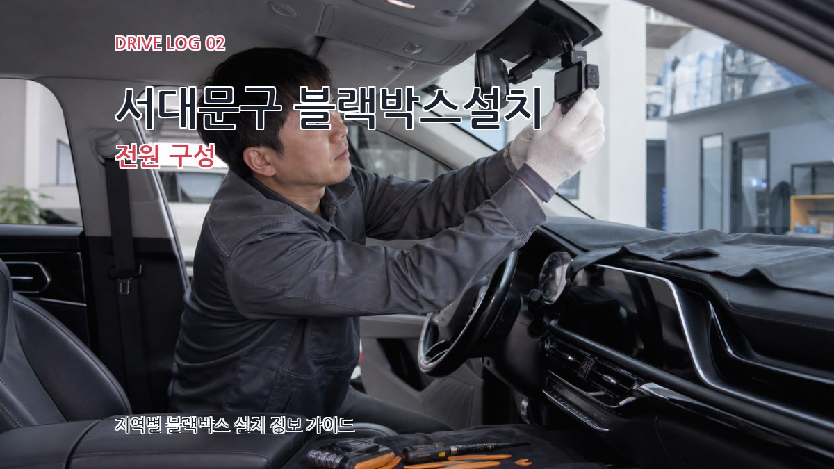 서대문구 블랙박스설치 전원 구성