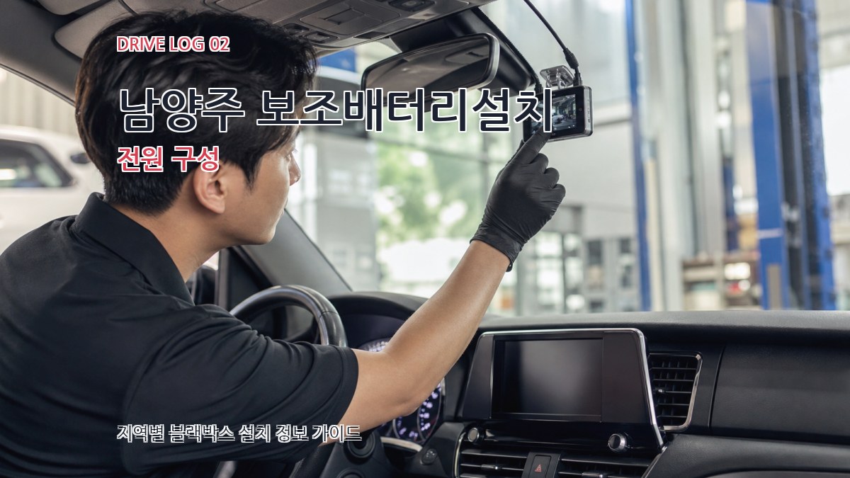 남양주 보조배터리설치 전원 구성