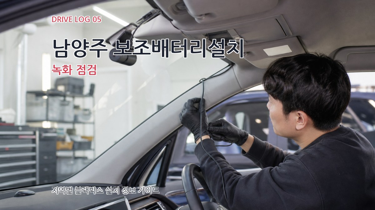 남양주 보조배터리설치 녹화 점검