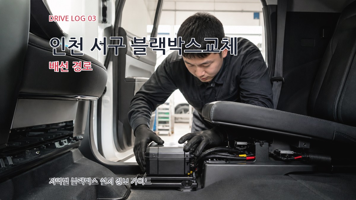 인천 서구 블랙박스교체 배선 경로
