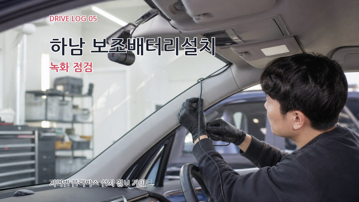 하남 보조배터리설치 녹화 점검