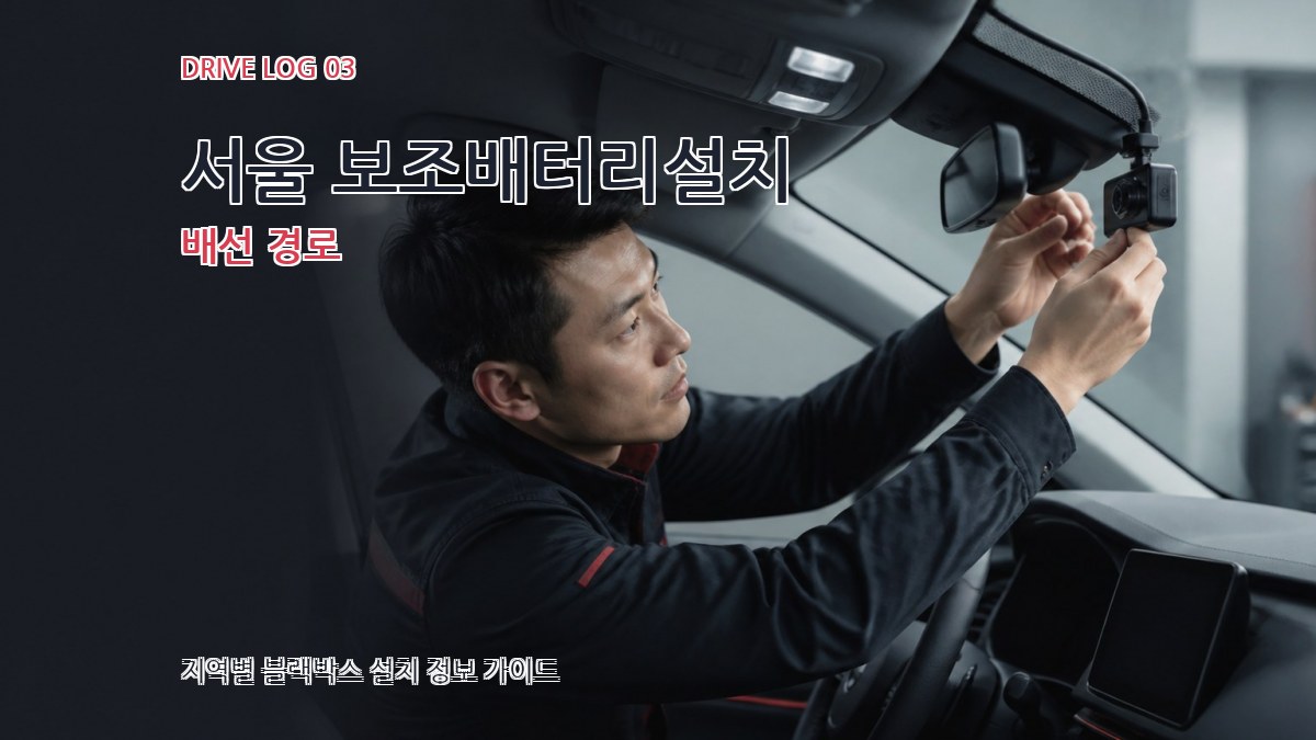 서울 보조배터리설치 배선 경로