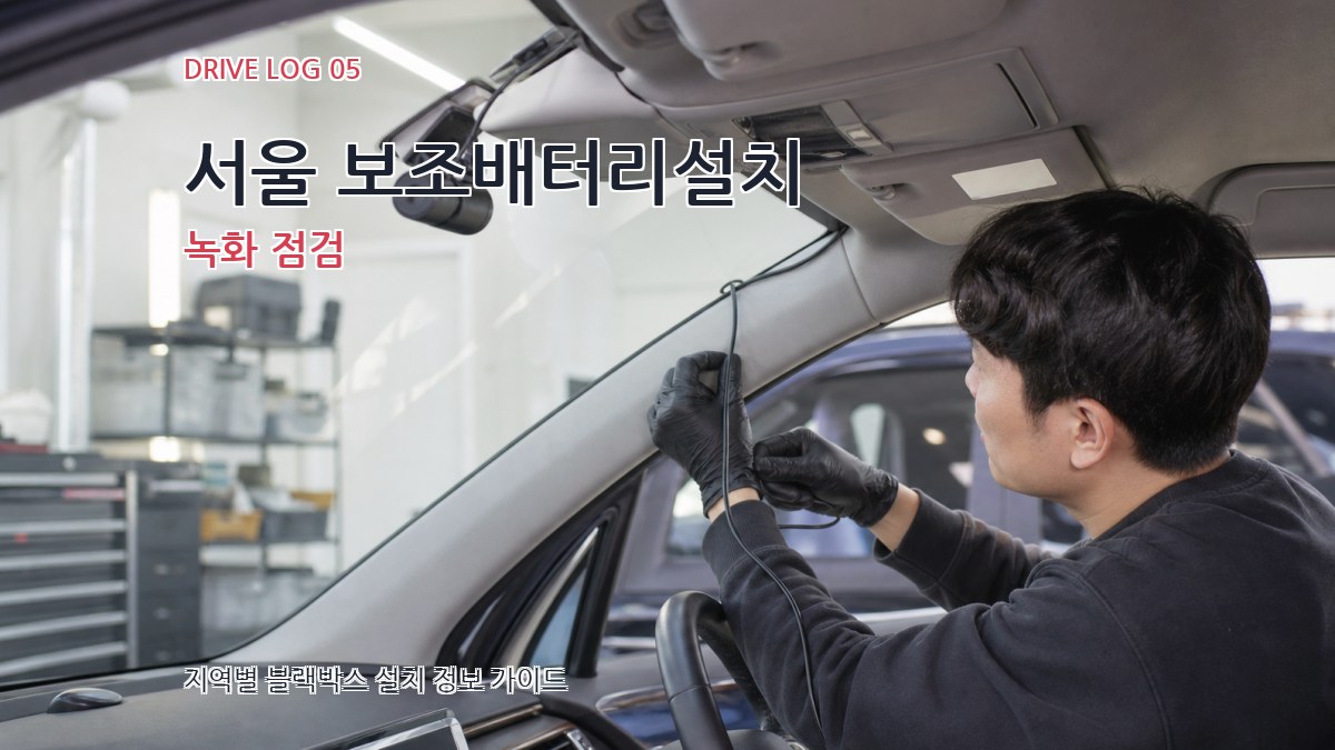 서울 보조배터리설치 녹화 점검