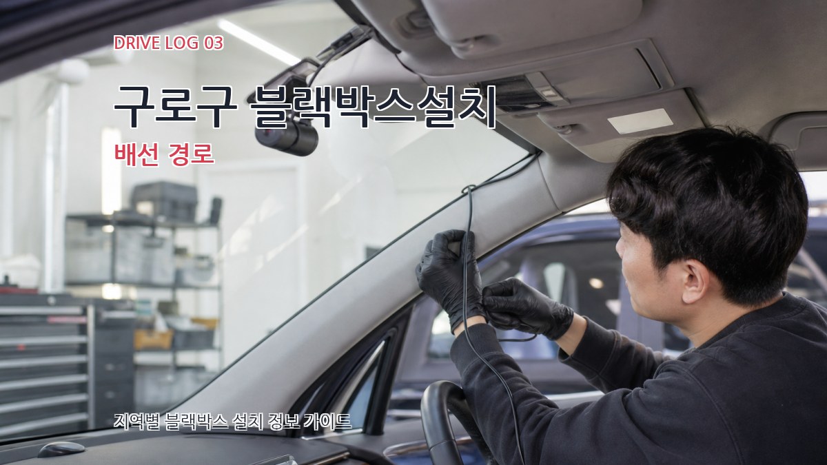 구로구 블랙박스설치 배선 경로