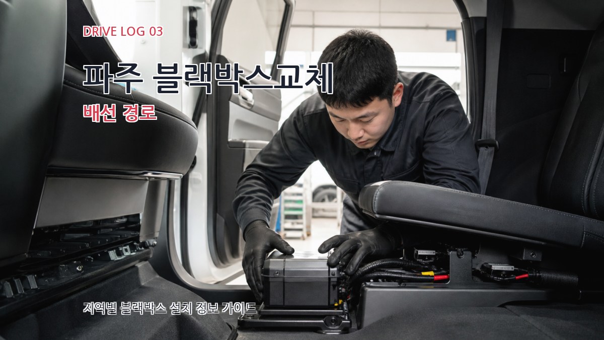 파주 블랙박스교체 배선 경로