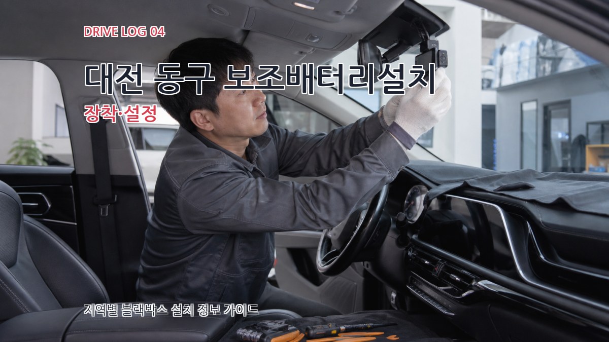 대전 동구 보조배터리설치 장착·설정