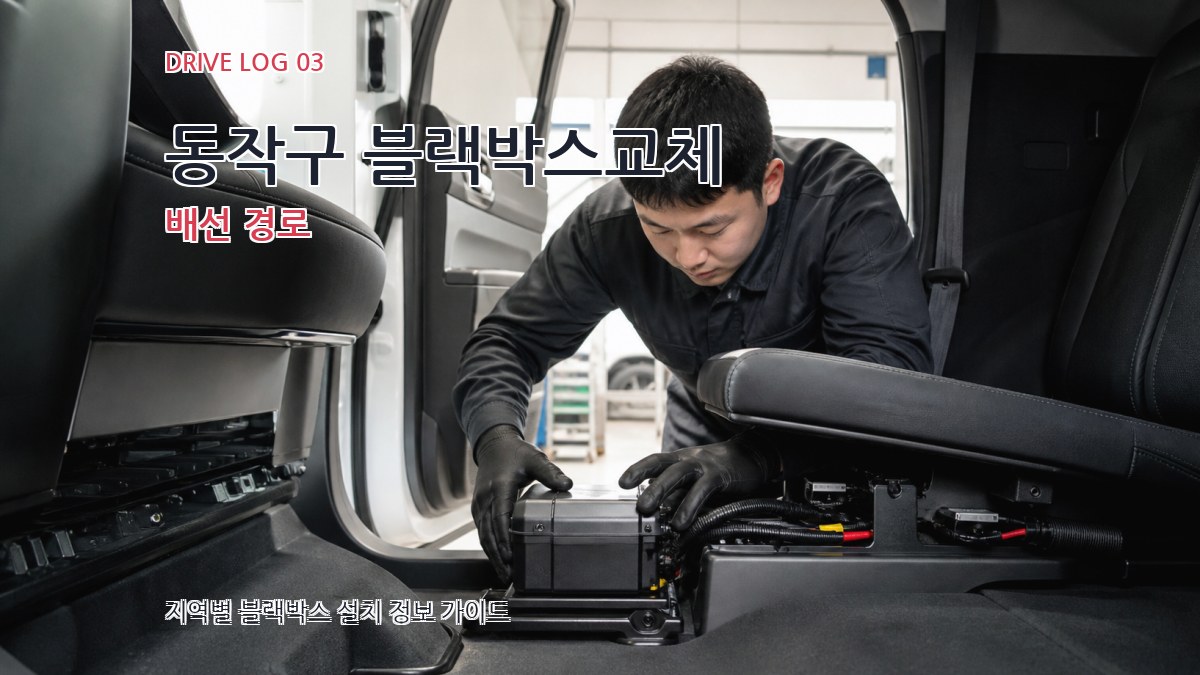 동작구 블랙박스교체 배선 경로