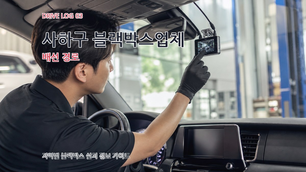 사하구 블랙박스업체 배선 경로