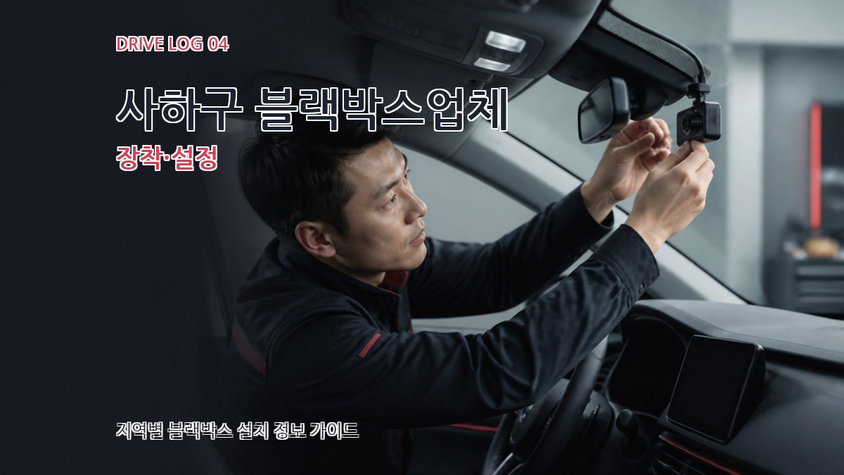 사하구 블랙박스업체 장착·설정