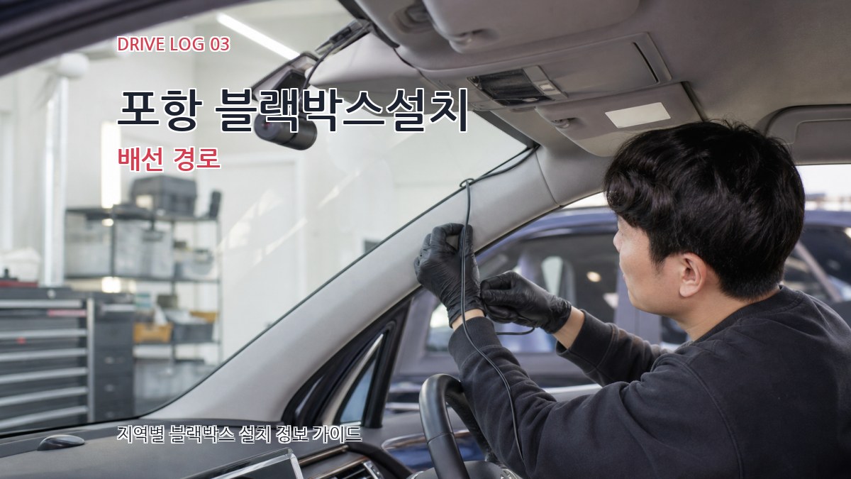 포항 블랙박스설치 배선 경로