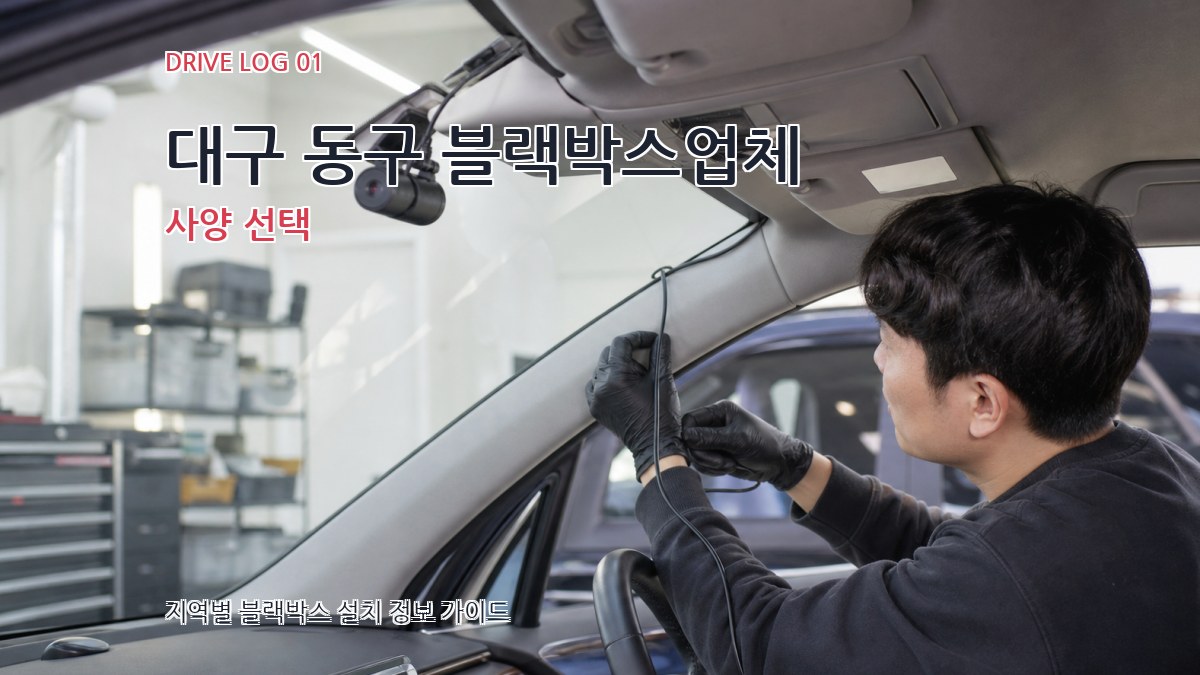 대구 동구 블랙박스업체