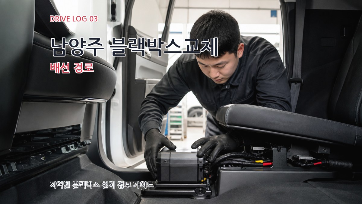 남양주 블랙박스교체 배선 경로