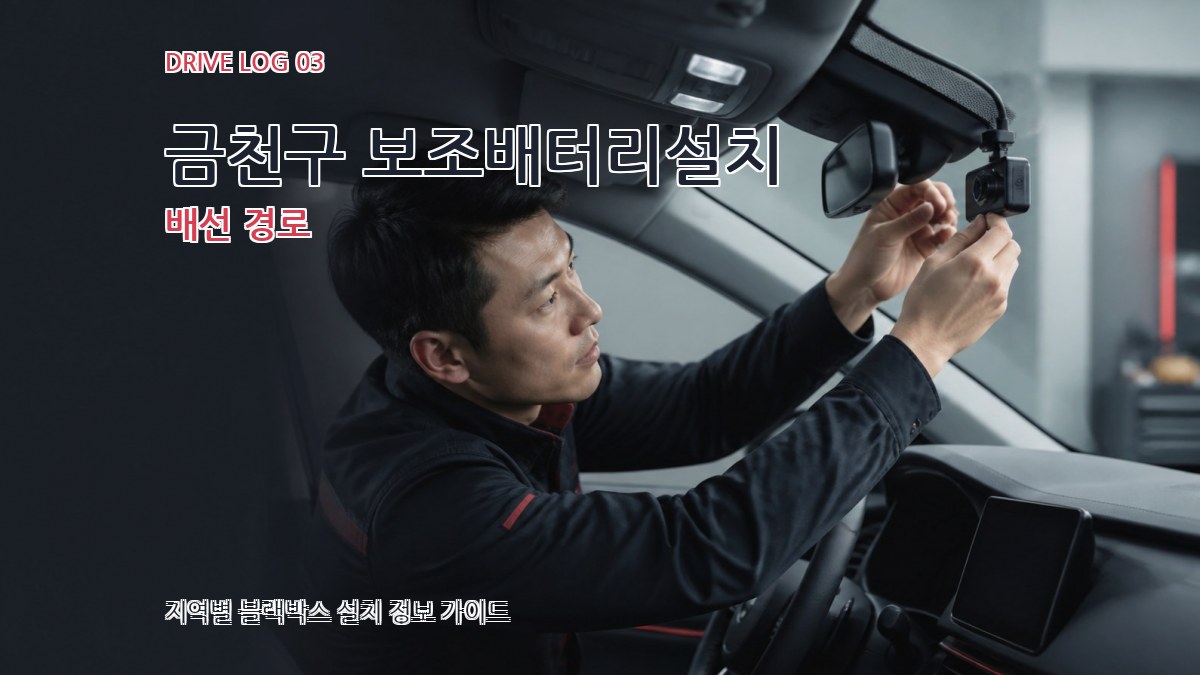 금천구 보조배터리설치 배선 경로