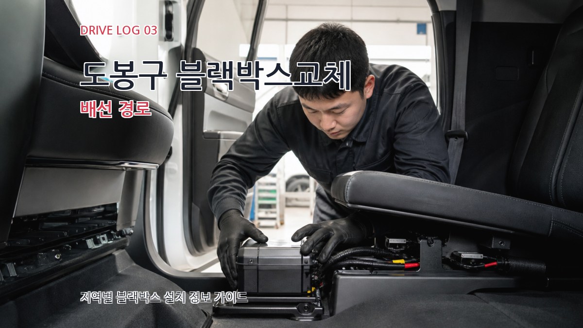 도봉구 블랙박스교체 배선 경로