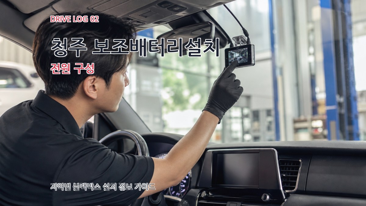 청주 보조배터리설치 전원 구성