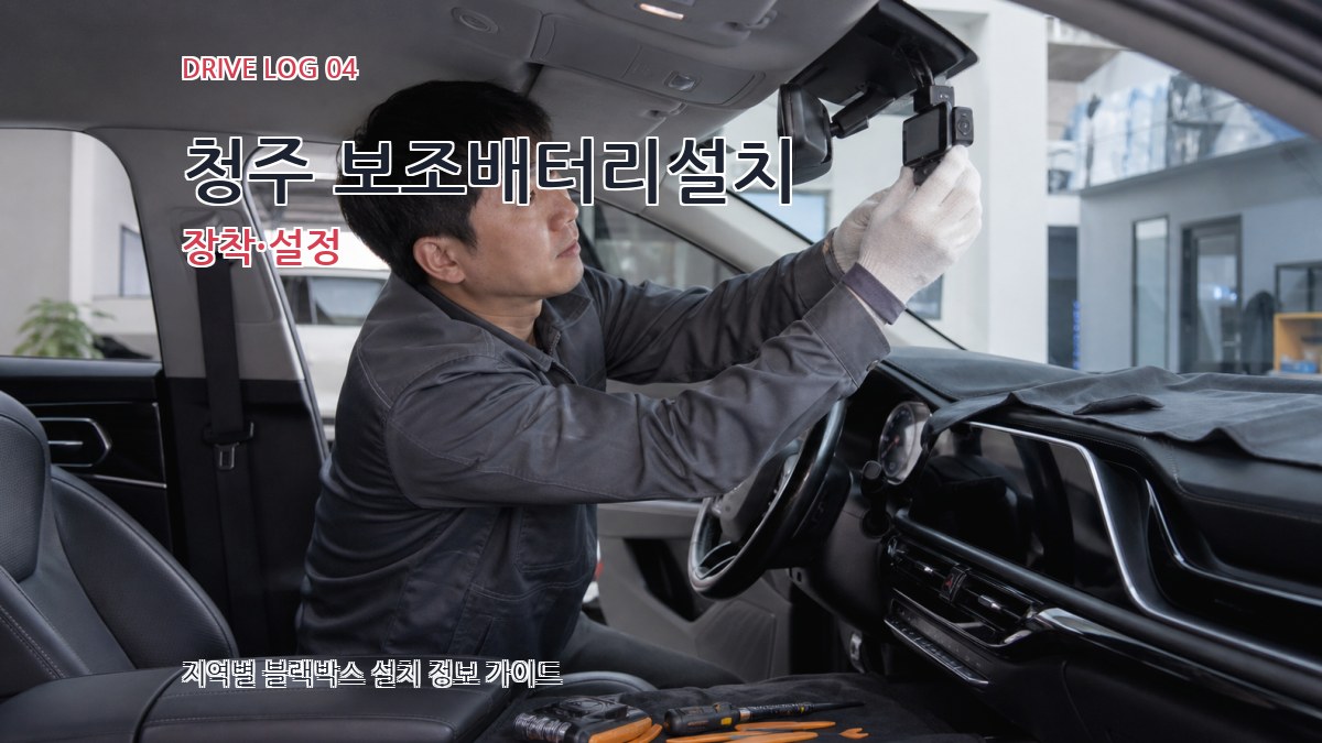 청주 보조배터리설치 장착·설정