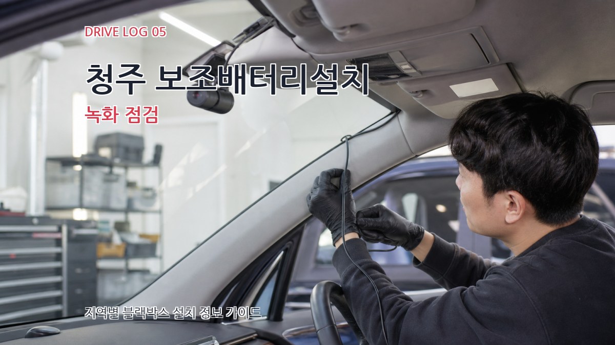 청주 보조배터리설치 녹화 점검