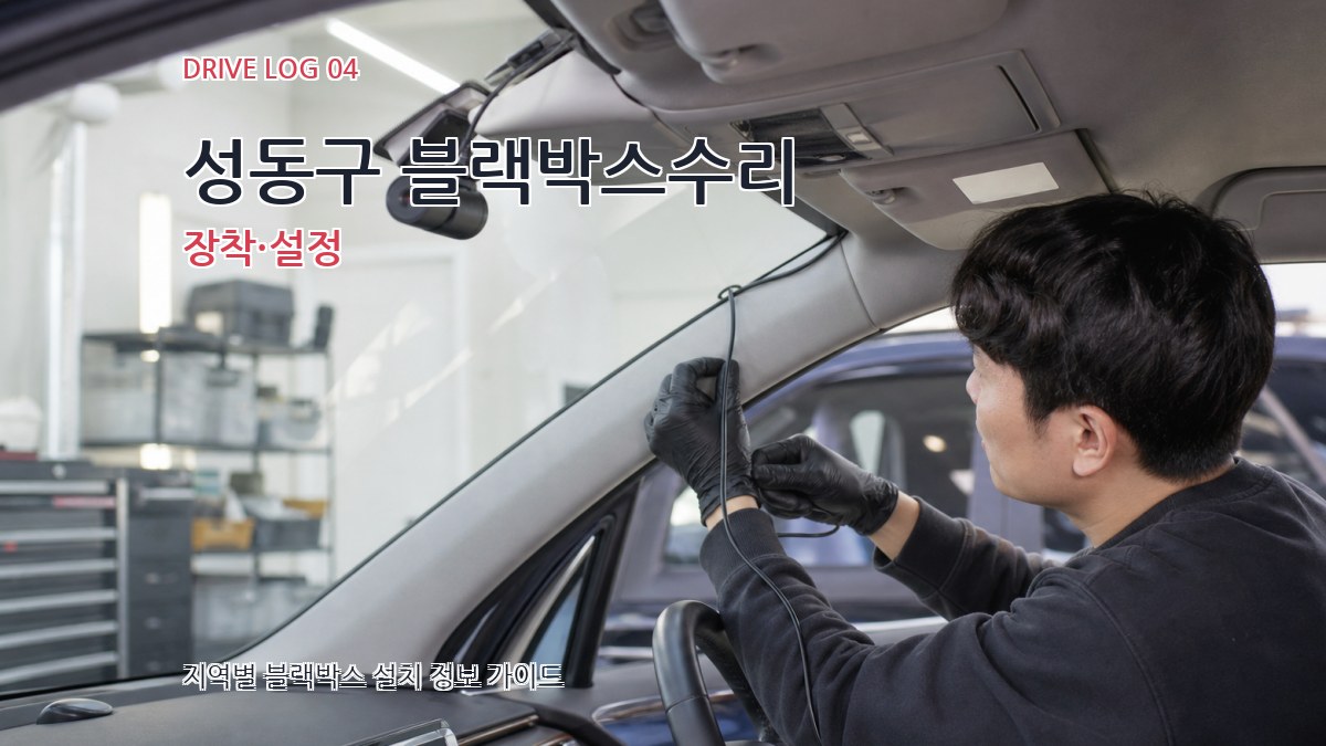 성동구 블랙박스수리 장착·설정