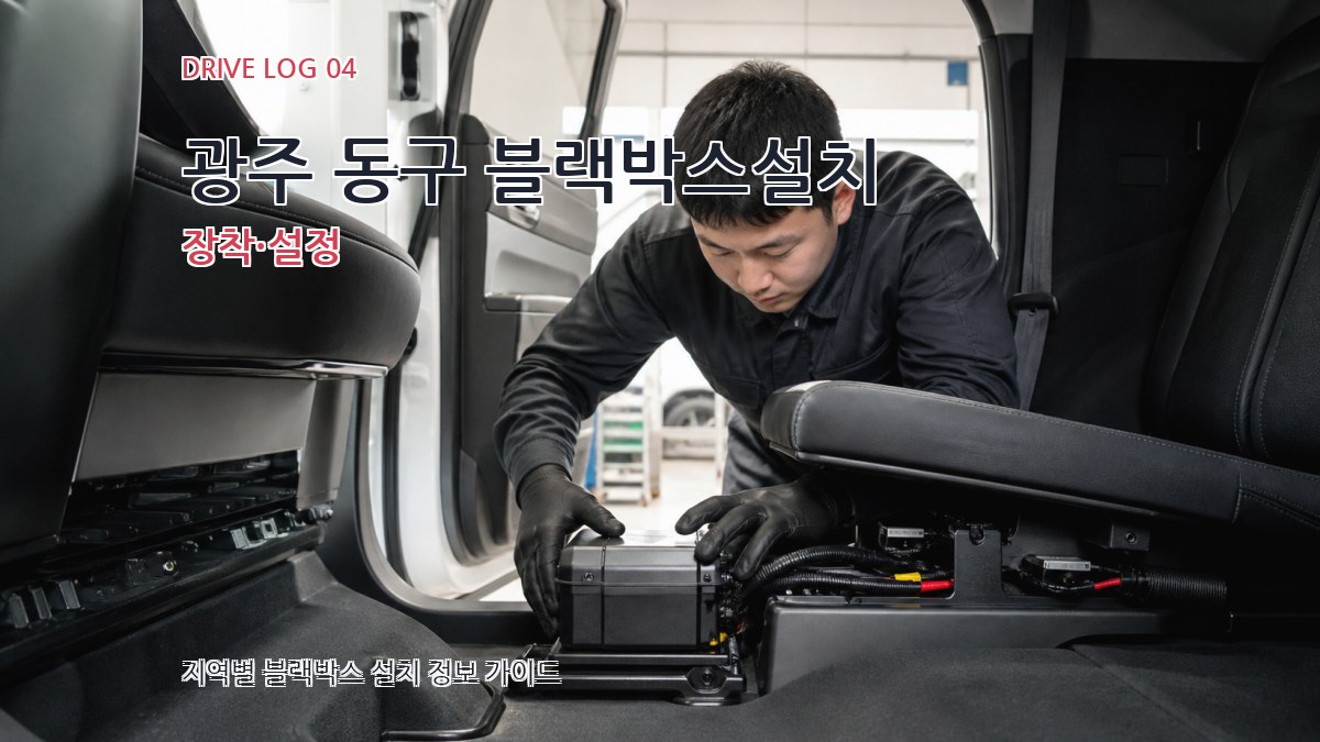 광주 동구 블랙박스설치 장착·설정