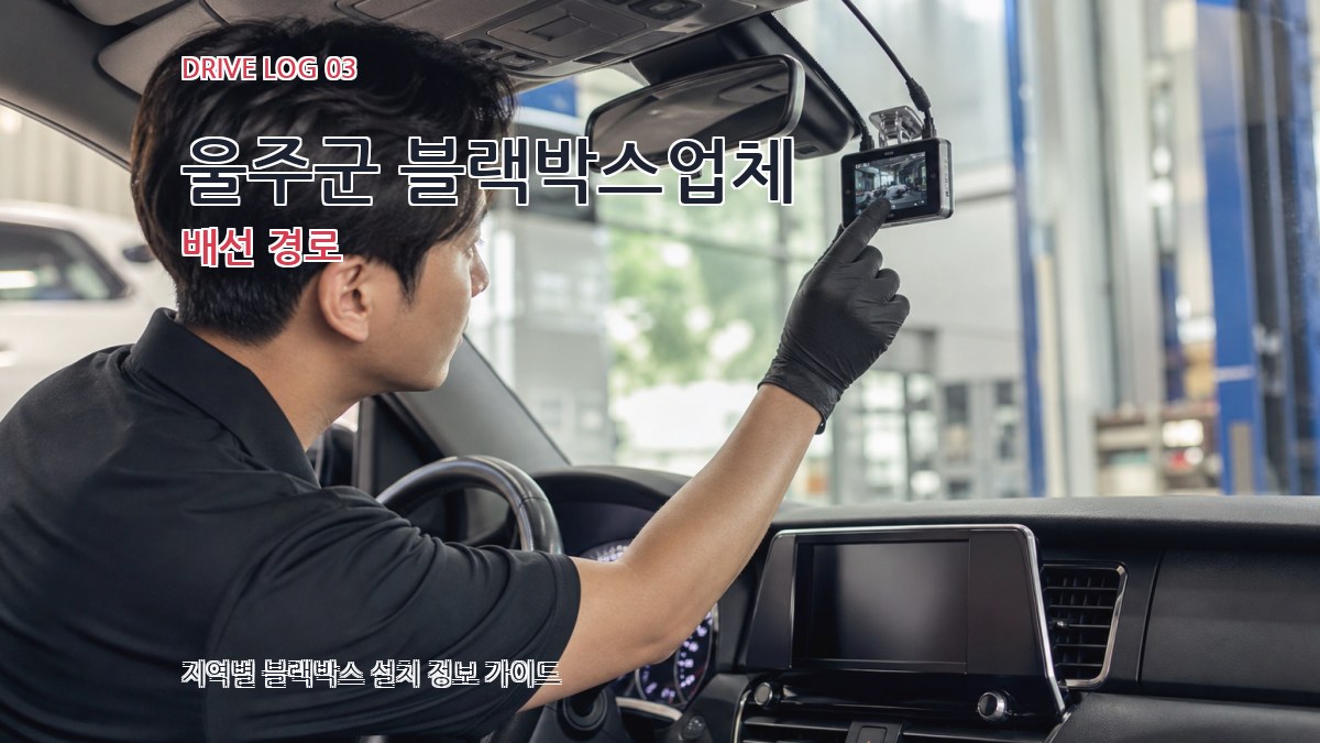 울주군 블랙박스업체 배선 경로