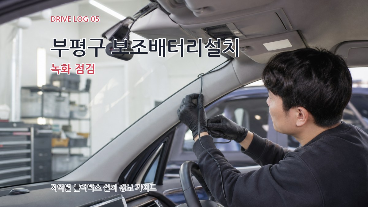 부평구 보조배터리설치 녹화 점검