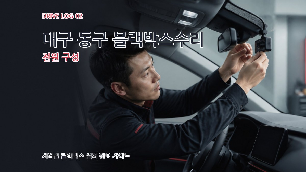 대구 동구 블랙박스수리 전원 구성