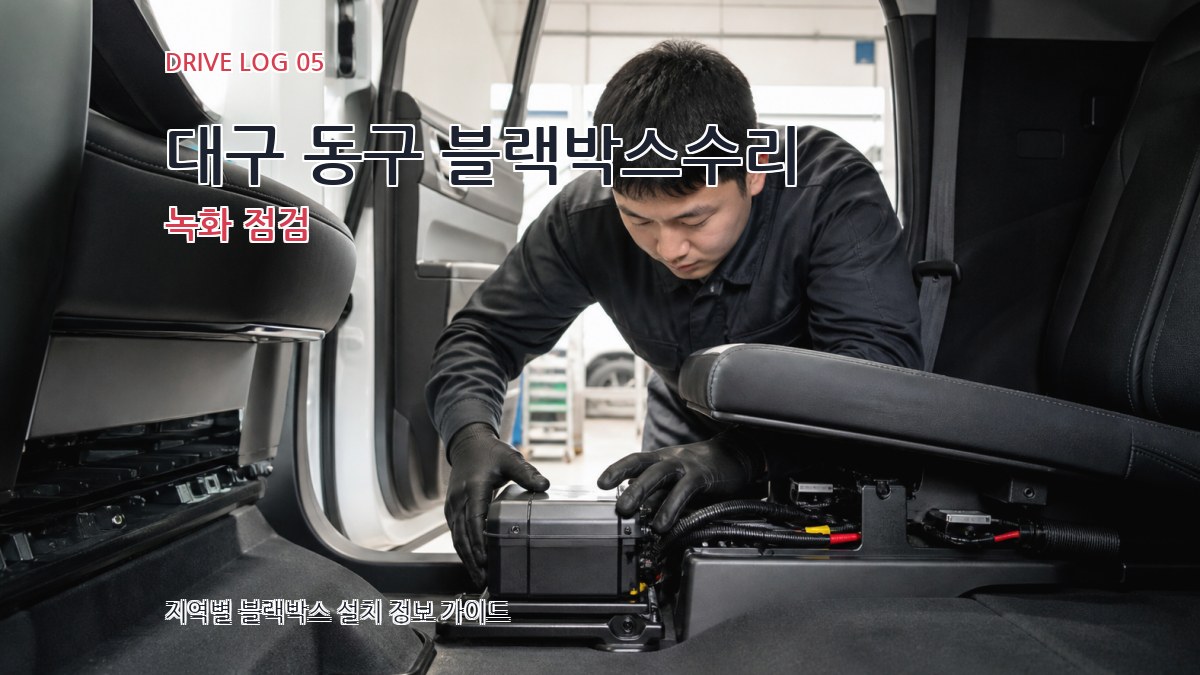 대구 동구 블랙박스수리 녹화 점검