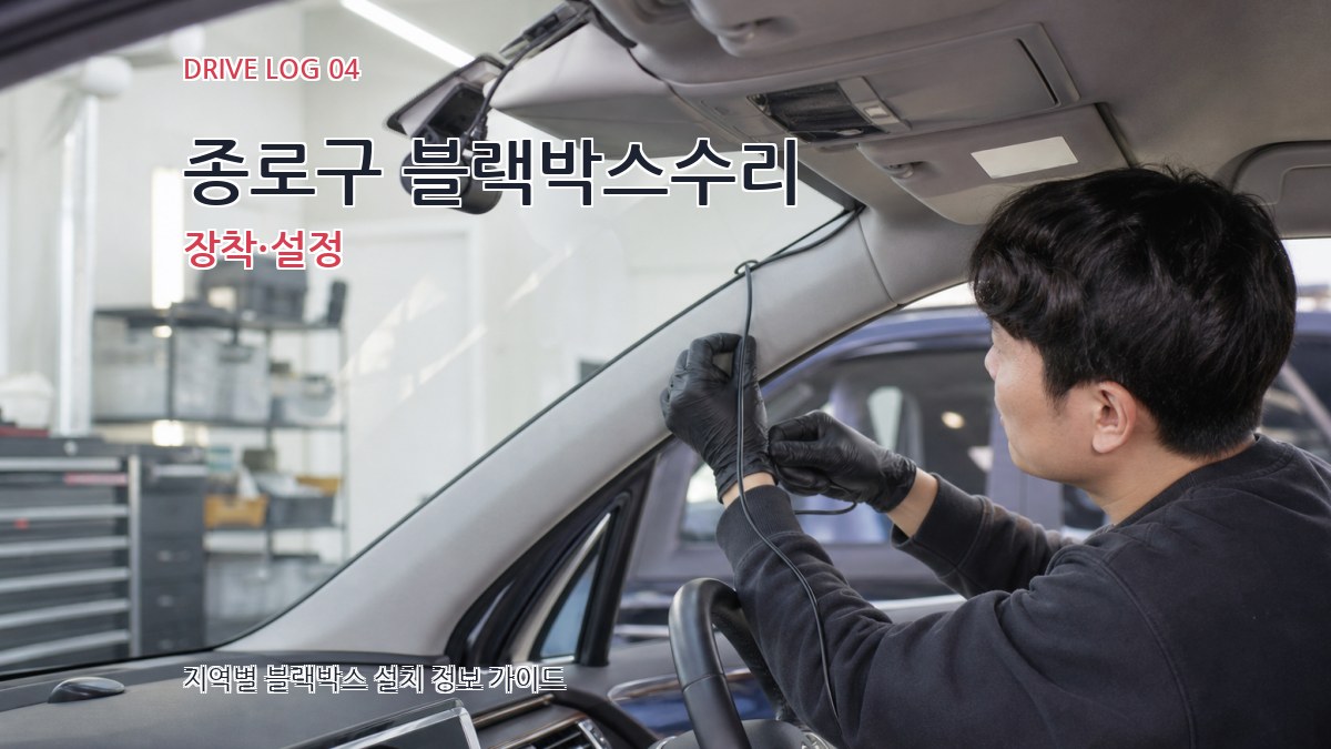 종로구 블랙박스수리 장착·설정