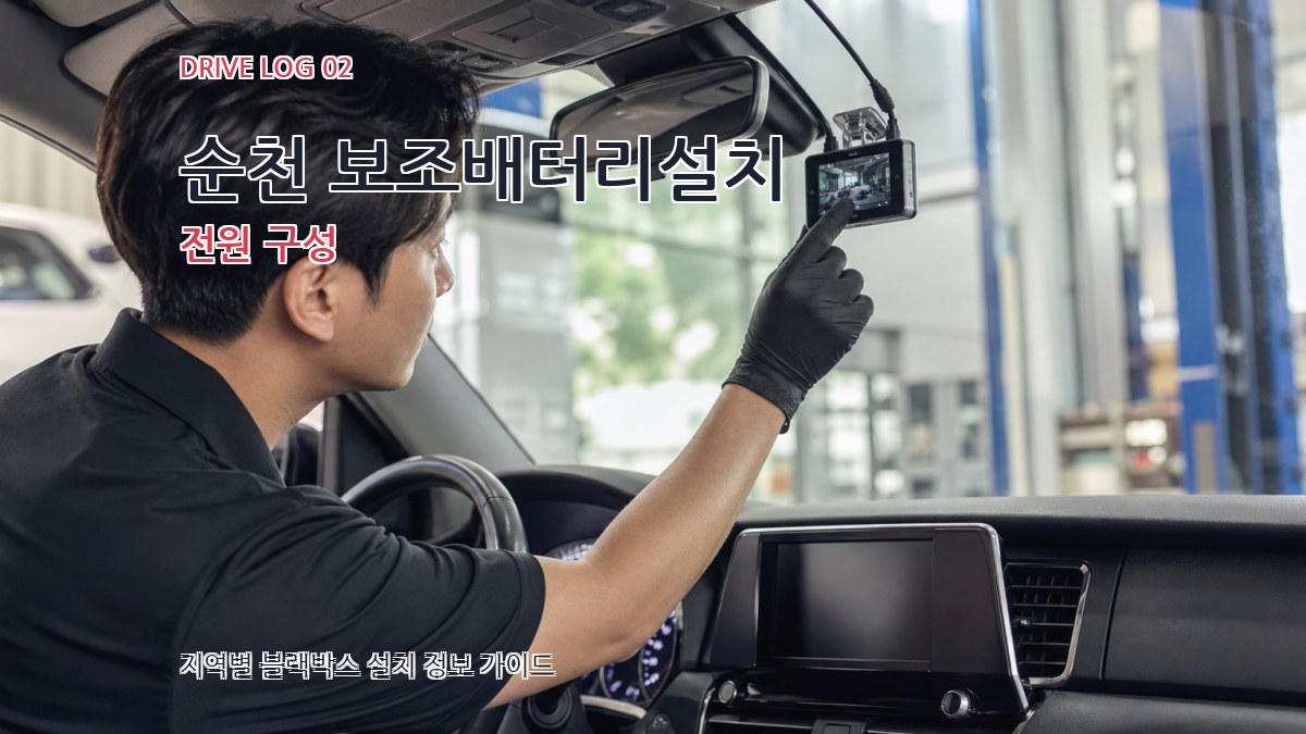 순천 보조배터리설치 전원 구성