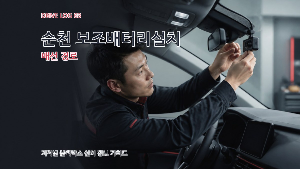 순천 보조배터리설치 배선 경로
