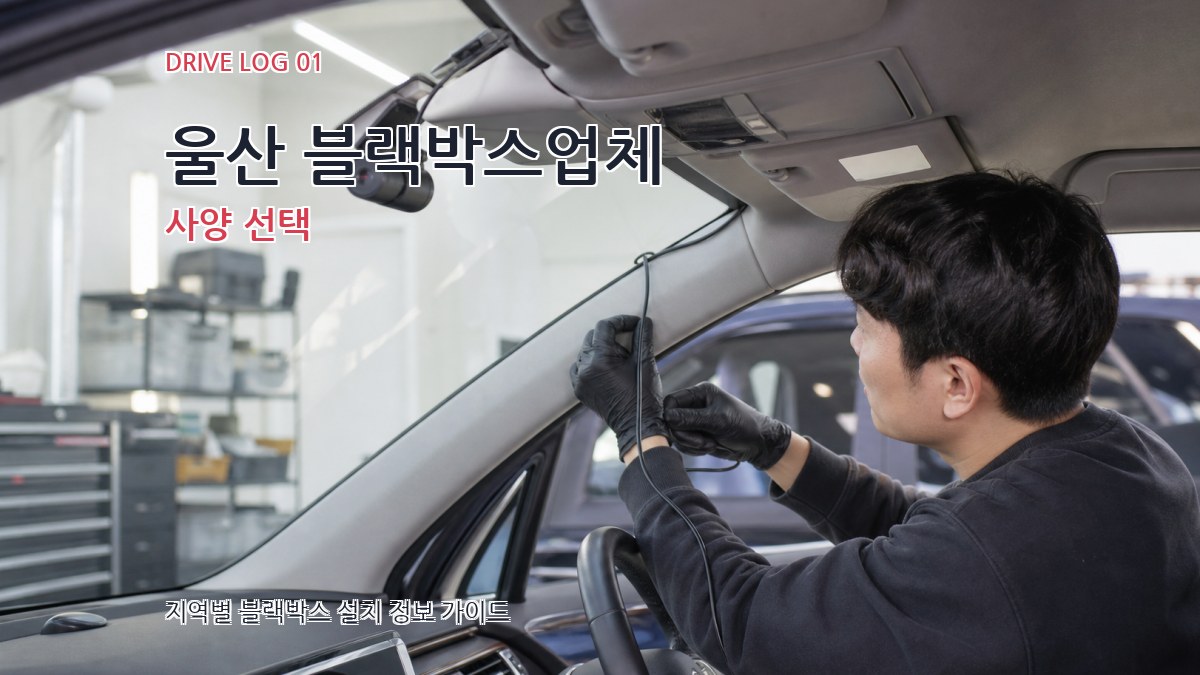 울산 블랙박스업체 사양 선택
