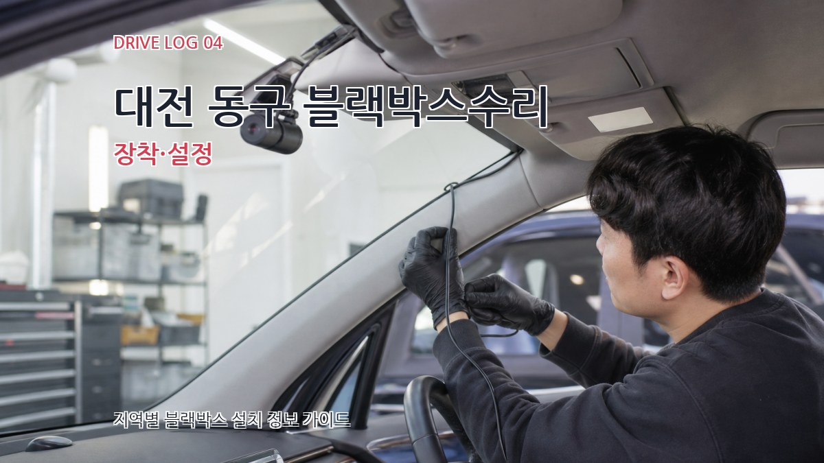 대전 동구 블랙박스수리 장착·설정