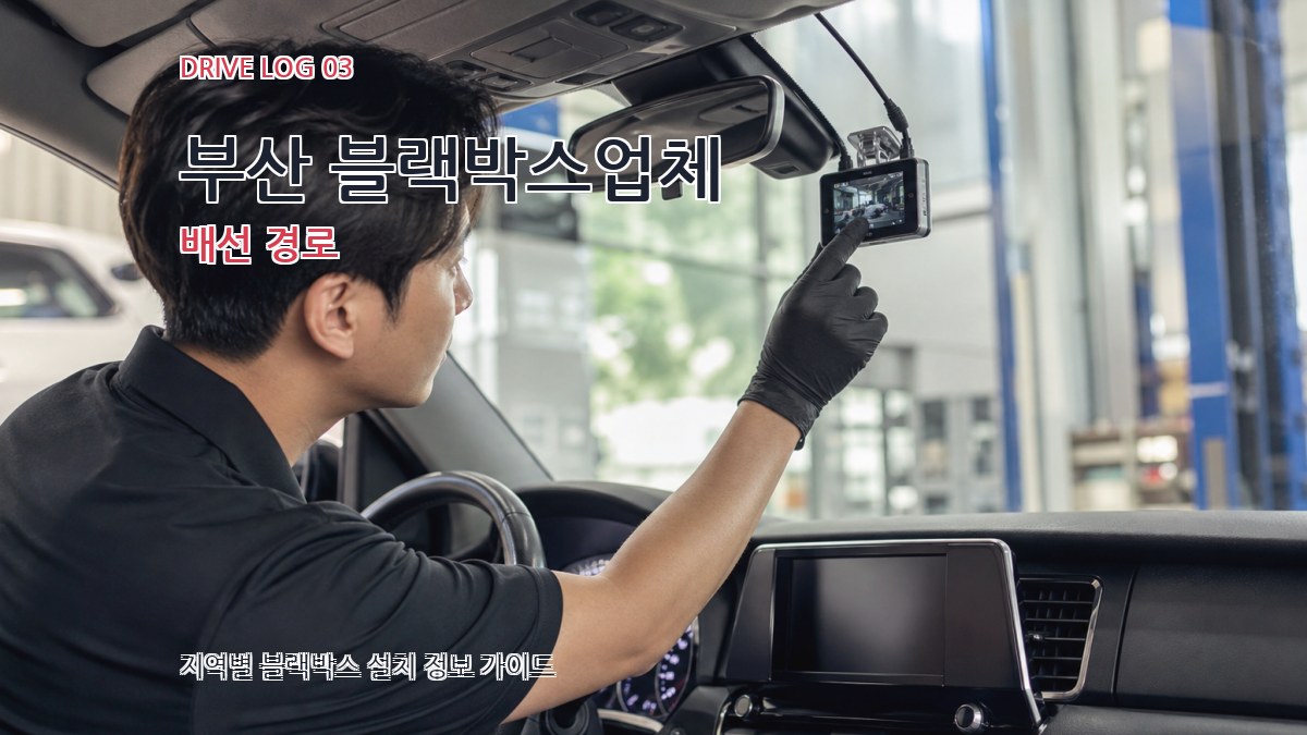 부산 블랙박스업체 배선 경로