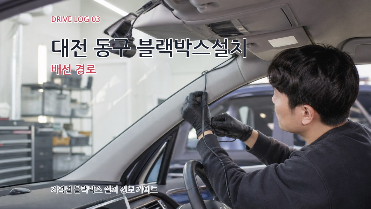 대전 동구 블랙박스설치 배선 경로