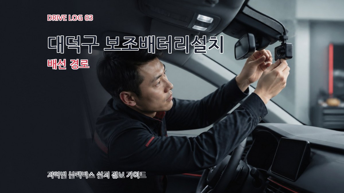 대덕구 보조배터리설치 배선 경로