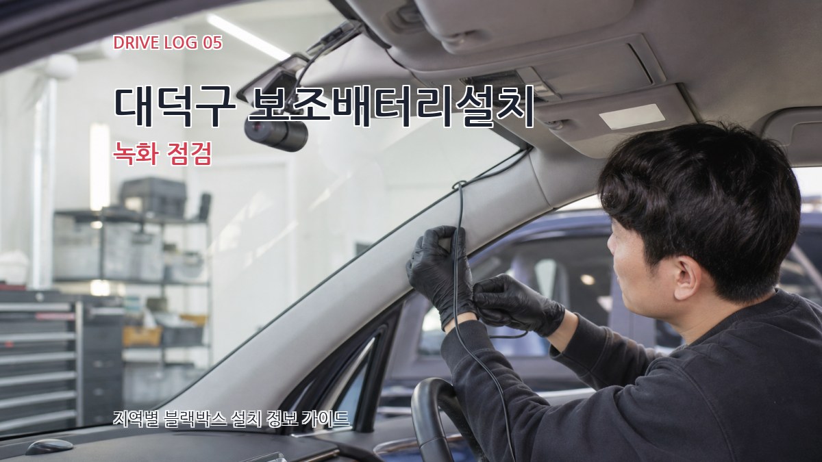 대덕구 보조배터리설치 녹화 점검