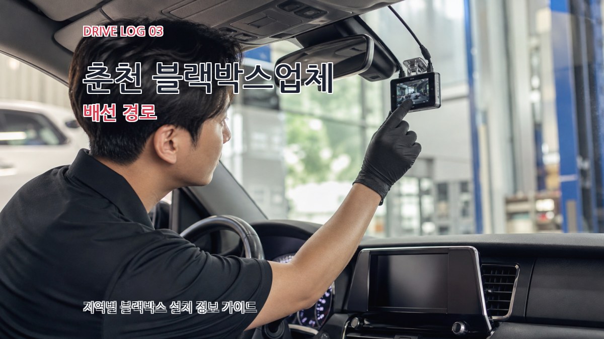 춘천 블랙박스업체 배선 경로