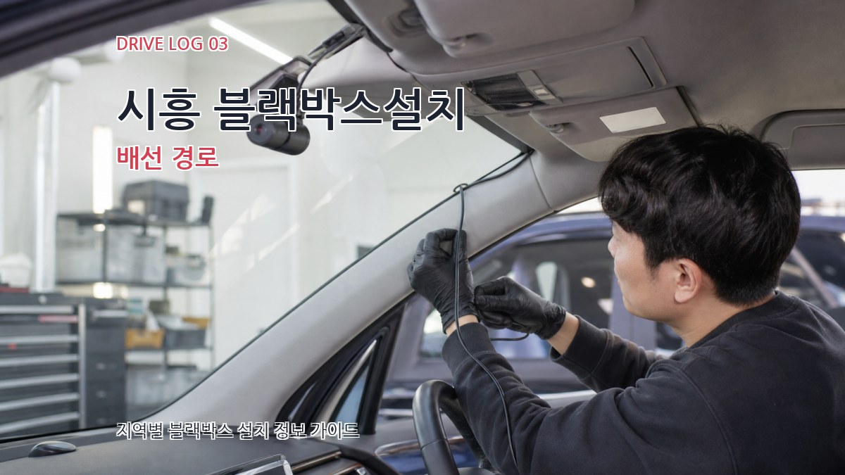 시흥 블랙박스설치 배선 경로