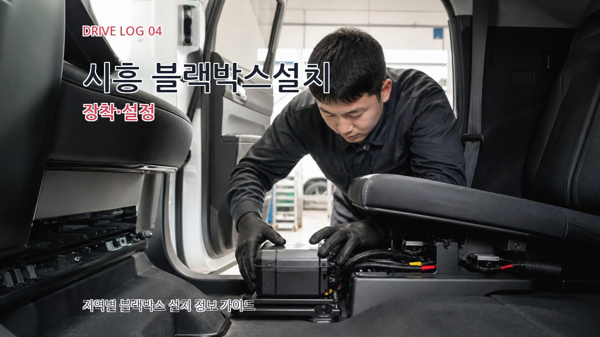 시흥 블랙박스설치 장착·설정