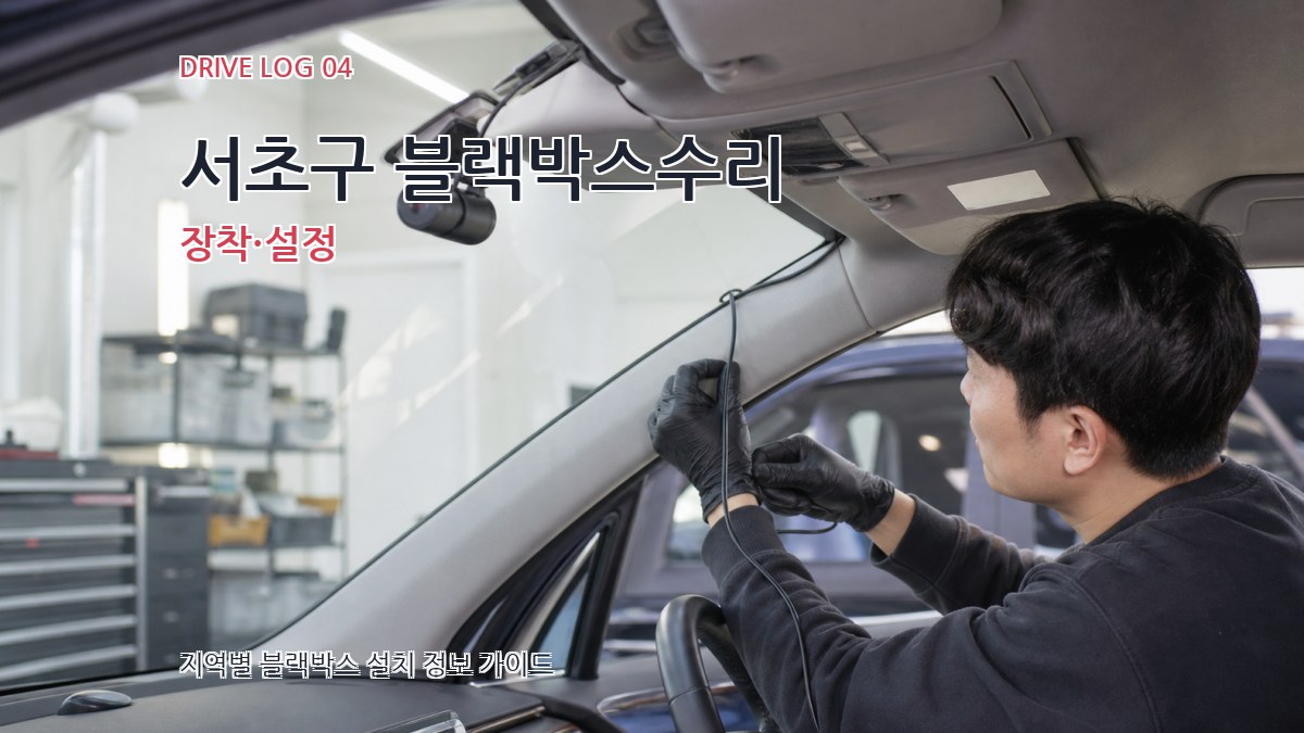 서초구 블랙박스수리 장착·설정