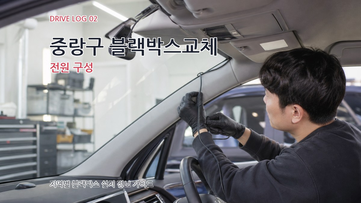 중랑구 블랙박스교체 전원 구성