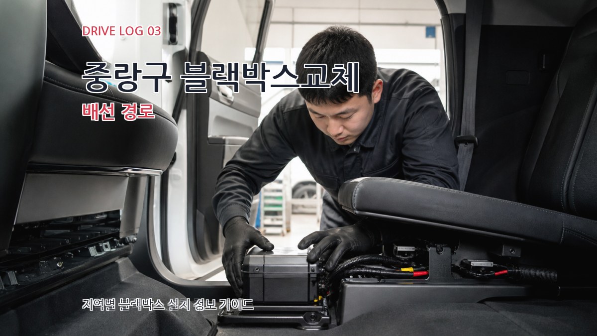 중랑구 블랙박스교체 배선 경로