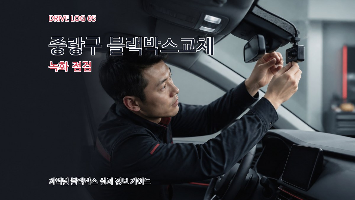 중랑구 블랙박스교체 녹화 점검