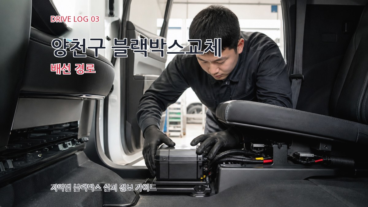 양천구 블랙박스교체 배선 경로