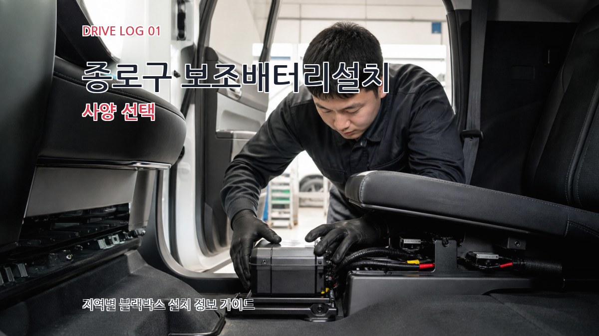 종로구 보조배터리설치